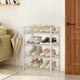 thumbnail image 5 of Organizador de almacenamiento de zapatero, estantes de metal de 4 niveles, entrada de armario de dormitorio, almacenamiento de zapatos en la entrada, solución de almacenamiento de zapatos,, 5 of 7