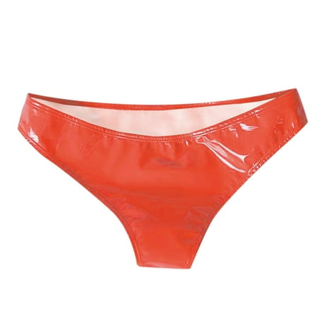 HYSYSB Womens Underwear briefs for Women crotchless Underwear for Women cotton Panties for Women women Sexy Small Wrapped Hip Paint Appeal Lingerie Underwear panties for Women Orange 2XL