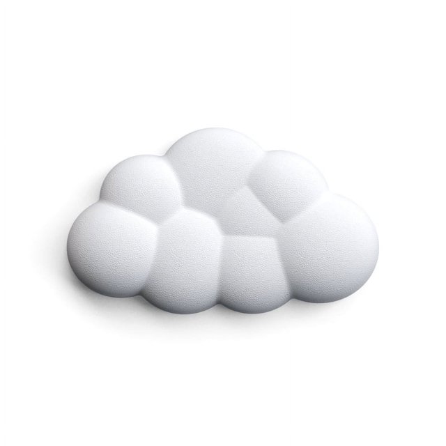 Reposamuñecas con teclado en la nube, de cuero suave, con espuma viscoelástica, cojín de apoyo para la muñeca para escribir fácilmente, alivio del dolor, antideslizante, corto