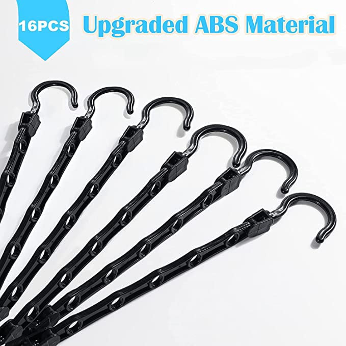 120 Pack Clothes Hanger Connector Hooks, Rictine Black and White Magic  Hangers Sturdy Plastic Hanger Hooks for Hangers Space Saving and Clothes  Closet
