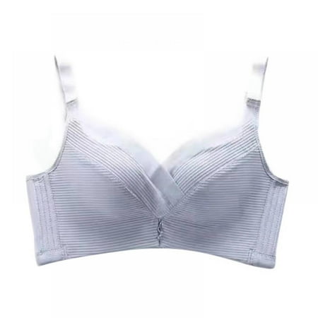 

Female Bras Lingerie Push Up Sexy Lace Bra Soft Wireless Seamless Bralette Lingerie Solid Padded Underwear Bra Gray 36B
