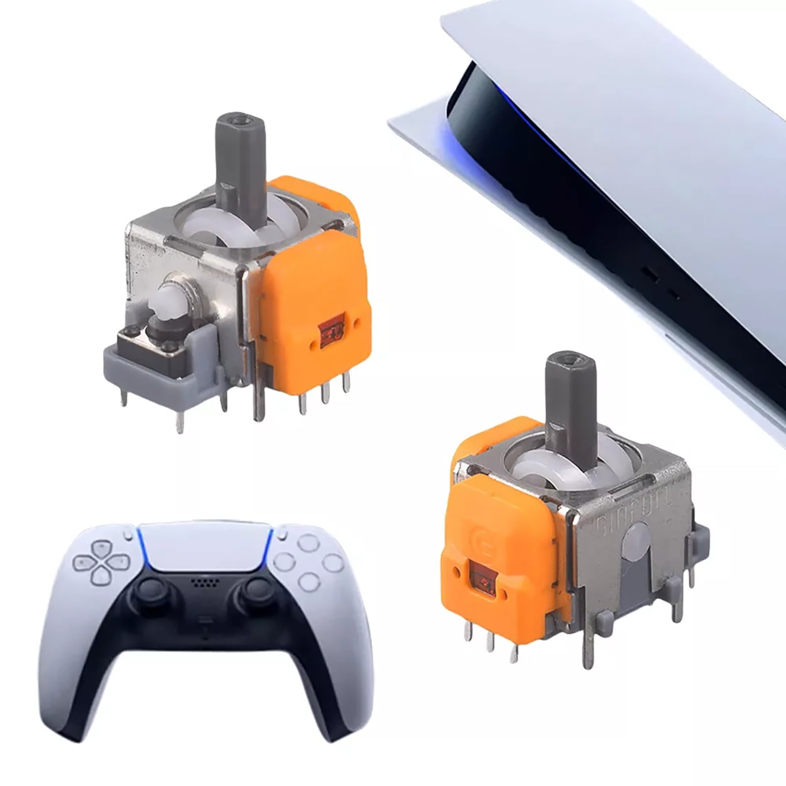 10x 3D Hall Effect Joystick Module for PS5 Dualsense Controller High Precision Control, Adjustable Feature Reliable