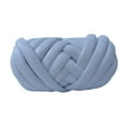 thumbnail image 3 of Hilo grueso, hilo voluminoso, tejido a mano, nudo trenzado, 500 g, hilo para tejer a brazo, longitud 15 m Blanco, 3 of 9