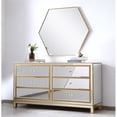 thumbnail image 2 of Elegant Decor Reflexion 6-Drawer Solid Wood and MDF Dresser in Gold Finish, 2 of 8