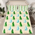 thumbnail image 2 of Castle Fairy Green Tree Full Size Sheets for Teens,Vintage Retro Bed Sheets, 2 of 7