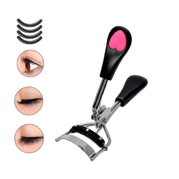 Professional Eyelash Curler with 4 Silicone Pads, Eye Curling Clip Beauty Tool for Long Lasting Lash Curl and Daily Makeup Use TIKA