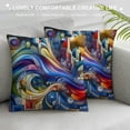thumbnail image 3 of PHYHOO Short Plush Pillow Covers Fashion Printed Square Pillow Case for Bedroom, Sofa, Car Decoration Both Sides, 3 of 5