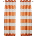 thumbnail image 4 of Best Home Fashion, Inc. Classic Striped Semi-Sheer Grommet Curtain Panels (Set of 2), 4 of 7
