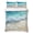 Lake Blue Oatmeal White, variant on King Quilt Set 96''x106'', Aqua Blue Beach Lightweight Bedspread Coverlet Set with 2 Pillow Shams, Coastal Seawaves Sand Shore Scenery Breathable All Season Quilt Bedding for Bedroom/Guest Room