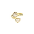 thumbnail image 1 of Anillo para Mujer con Cristal Fino Swarovski Trillant, Bañado en Oro 14k, Anillo Elegante y Brillante-Aretes de Mujer de Moda, Joyería para Mujer de Moda, Regalo especial Ortiz Espinosa Temporada, 1 of 2