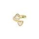 thumbnail image 1 of Anillo para Mujer con Cristal Fino Swarovski Trillant, Bañado en Oro 14k, Anillo Elegante y Brillante-Aretes de Mujer de Moda, Joyería para Mujer de Moda, Regalo especial Ortiz Espinosa Temporada, 1 of 2