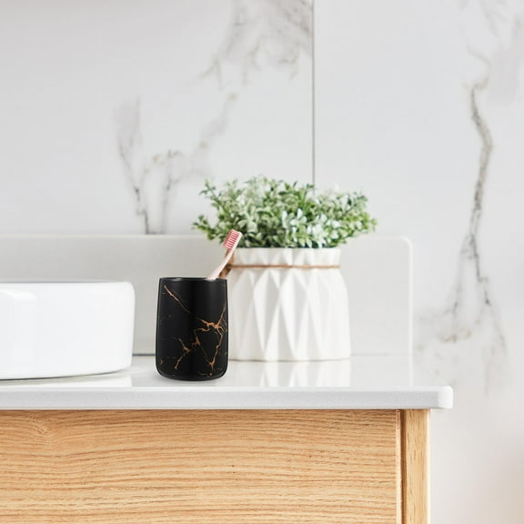 WASHWEPE Tooth Brush Cup Ceramic Toothbrush Holders For Bathrooms 1Set