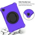 thumbnail image 4 of Kids Case for Lenovo Tab M10 Plus 10.3" 2020 TB-X606F with Pencil Holder/Multi-Function Kickstand-Handle/Shoulder Strap, Protection Duty Shockproof Silicone Cover for Tab M10 Plus - Purple, 4 of 8