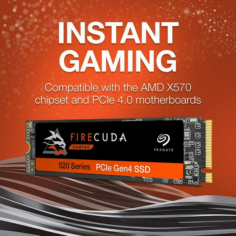 Seagate FireCuda 520 Gaming SSD - 2TB, M.2 Internal, PCI Express