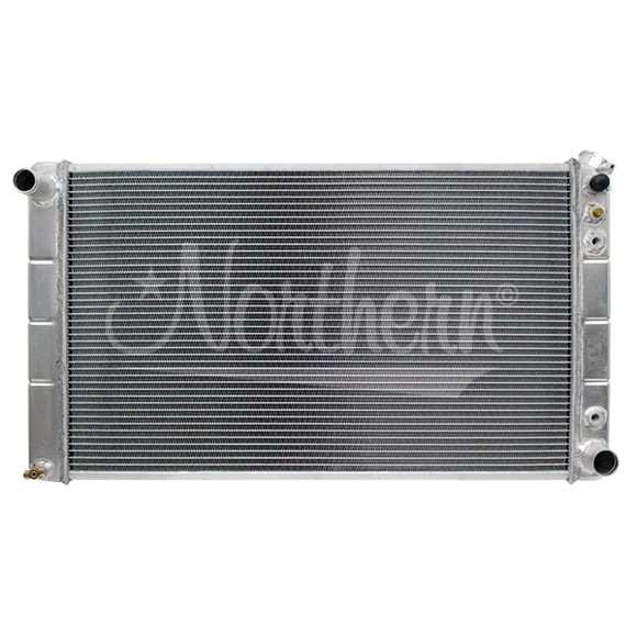 Northern Radiator Radiator 205026 Muscle Car; 2 Rows Of 1 Inch Tubes; Crossflow; Aluminum
