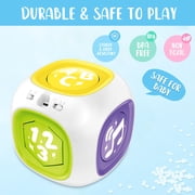 Learning Toys for 1 2 3 Boys Girls, Bilingual Montessori Educational Toy for Toddler 1-3, 6 in 1 Baby Activity Cube 6+ Months