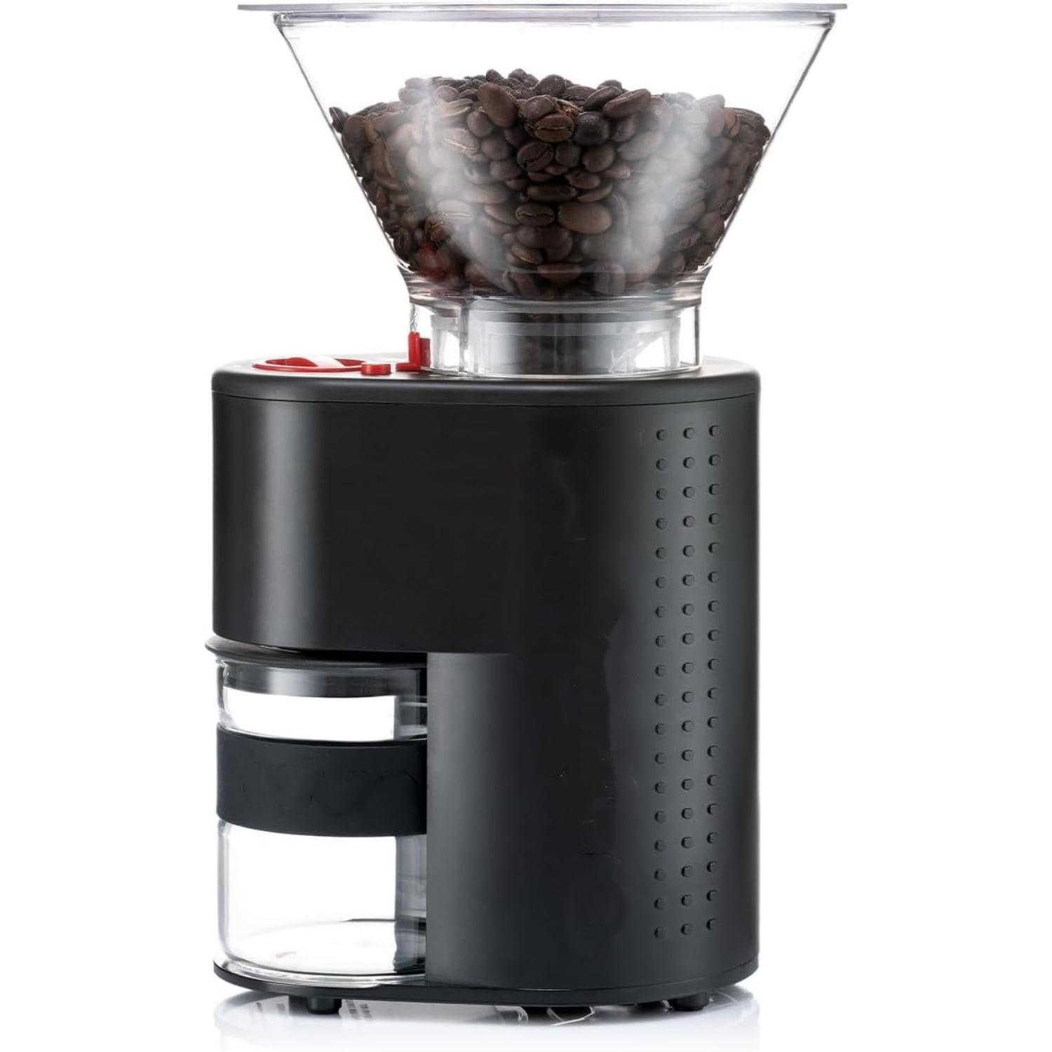 Electric Conical Burr Coffee Grinder, Preset Timer, 12 Grind Settings, Black