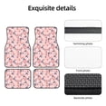 thumbnail image 5 of Salouo Tropical Plants for Car Floor Mat Set of 4–Car Carpet Mats - Car Mats with Anti-Slip Backing & Driver Heel Pad Universal Fit for Cars, Trucks, SUVs, and Vans, 5 of 6