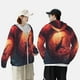 thumbnail image 4 of Fotbe Shark Underwater Vortex Chaqueta con Protección Solar UPF 50+ para Hombre y Mujer, Camisa con Capucha y Bolsillos-X-Large, 4 of 7