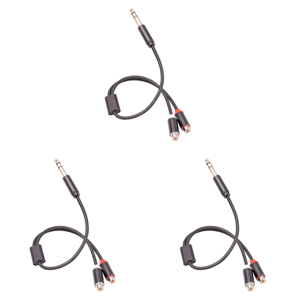 A adaptador RCA hembra de 1 pulgada y 6,35 mm Multi RCA /4 para estudio ...