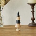 thumbnail image 2 of Árboles de Navidad de madera Escultura de madera hecha a mano en forma de árbol Mini árboles de Navidad de madera para manualidades y artesanía Accesorios para fiestas navideñas, 2 of 2