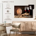 thumbnail image 5 of Elephant Stock Vintage Wine Glasses Wall Art - Horizontal Canvas Wall Art - Living Room Wall Decor - Food And Drink Canvas - Black And Brown Decor - 39" x 26", 5 of 8