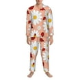 thumbnail image 4 of Kll Daisy And Ladybug Sleepwear Mens Flannel Pajamas,Long Cotton Pj Set, 4 of 9