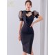 thumbnail image 3 of H Han Queen-Vestidos Vintage con lazo para mujer, elegantes Vestidos de tubo de serie Simple coreana, elegantes e informales para fiesta, novedad de 2023, 3 of 5