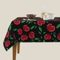 thumbnail image 3 of Wukai Cherry Waterproof Tablecloth for Kitchen Dining, Fits Square Tables for 2-4 Seats -54"x54", 3 of 7