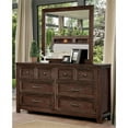 thumbnail image 4 of Furniture of America Jexter Wood 2-Piece Dresser and Mirror in Dark Oak, 4 of 5
