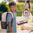 thumbnail image 3 of HUISEFOR Pink Camo Bow Kids Backpack for Girls 10-12 School Backpacks Sets with Lunch Bag Pencil Case Water Bottle Holder 4 Piece Travel 17 Inch Bookpack Lightweight, 3 of 7