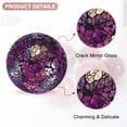 thumbnail image 2 of Uxcell 1-Pack Decorative Ball for Bowls, 4 Inch Mosaic Glass Balls Decorative Glass Orbs for Home Decor/Dining Tables [Purple], 2 of 7