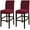 Dark Red, variant on XmhyTop-A 2 Pack Stretch Bar Stool Covers Pub Counter Stool Chair Covers with Back Washable Barstool Seat Slipcover with Elastic Bottom (Beige)