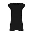 thumbnail image 4 of Ayolanni Black Womens Party Dresses Knee-Length Sundress Solid Sleeveless Dresses Tween Dresses L, 4 of 6
