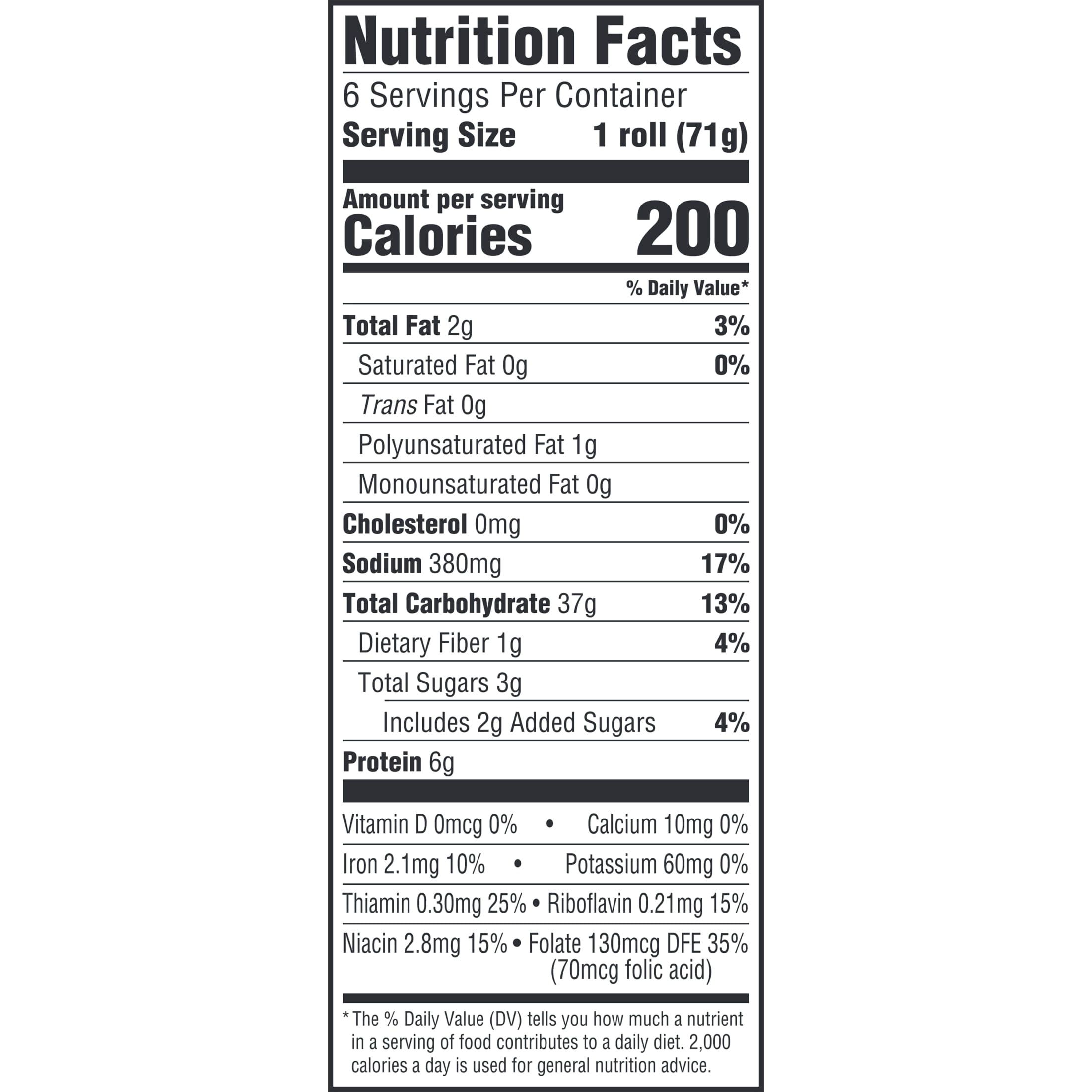 Arnold Sub Rolls, 6 count, Plain Sandwich Rolls, 15 oz Bag