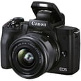 thumbnail image 5 of Canon EOS M50 Mark II Mirrorless Camera Bundle with 15-45mm Lens, 32GB Memory Card, Tripod, Flash, Backpack and ZeeTech Accessory Bundle (International Version), 5 of 11