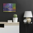 thumbnail image 4 of Luxe Metal Art 'Psychedelic Rainbow Black Cat' by Rebecca Wang Art, Metal Wall Art, 24"x16", 4 of 8