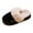 Black, variant on Womens Plush Slippers Warm Lined Slip on House Shoes Scuff Slipper Comfy Platform Memory Foam Winter Slides Black 7