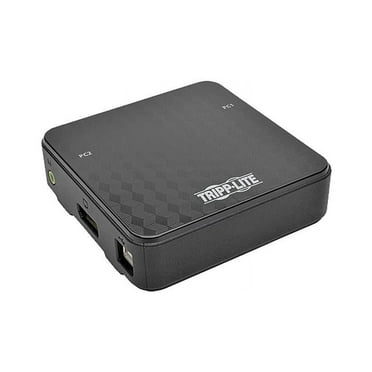 Tripp Lite 2-Port DisplayPort 1.2 KVM Switch with Audio, Cables and USB Peripheral Sharing (B004-DP2UA2-K)