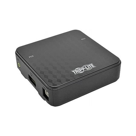 UPC: 0037332193179 | Tripp Lite 2-Port DisplayPort 1.2 KVM Switch with Audio Cables and USB Peripheral Sharing (B004-DP2UA2-K)
