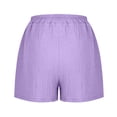 thumbnail image 6 of Yievot Women's Casual Shorts 5 Inch Inseam Elastic Waist Textured Loose Fit Summer Beach Vacation Shorts, 6 of 7