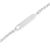 Personalized Engraved Heart Bar Sterling Silver Anklet, 9"