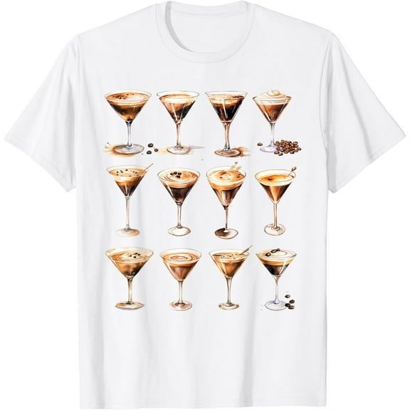 Espresso Martini Lover Tini Time Cocktail Espresso Martini T-Shirt