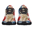 thumbnail image 5 of Golden Retriever Dog 4th Of July American flag Shoes Sneakers Black Size 3.5, 5 of 7
