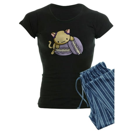 

CafePress - Macaron Kitty Pajamas - Women s Dark Pajamas