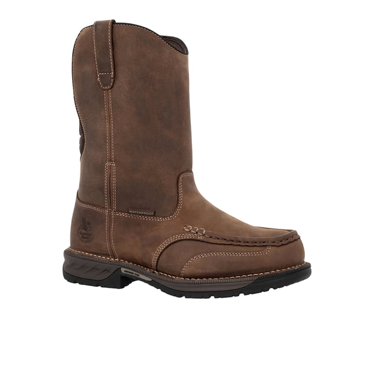 Georgia Athens Wellington Boots Men\'s Size 11 W Brown Leather Georgia Athens Waterproof Wellington Work Boot – Georgia Boot main image 2