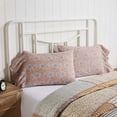 thumbnail image 3 of VHC Brands Kaila Vintage Farmhouse Floral Standard Pillow Case Set of 2 21x26, 8" Ruffle, 3 of 6