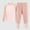 Pink, variant on BRGZLK Girls Thermal Underwear Set Long Sleeve Round Neck Homewear Kids Autumn Clothes Pants Warm Loungewear Set Gray 3-4 Years