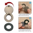 thumbnail image 3 of Uxcell Copper Peephole Cover Rotating Door Viewer Covers With Self-Adhesive Tool For Home 5/8" Bronze, 3 of 6