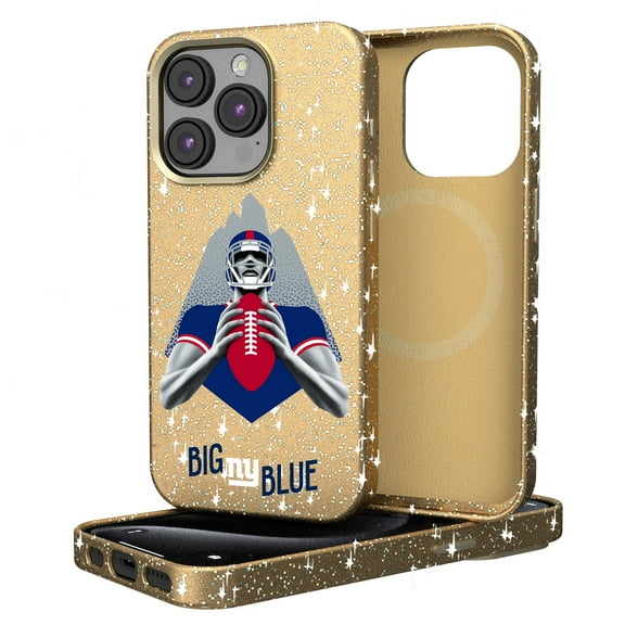 Keyscaper Gold New York Giants 2024 Illustrated Limited Edition Bling iPhone Case